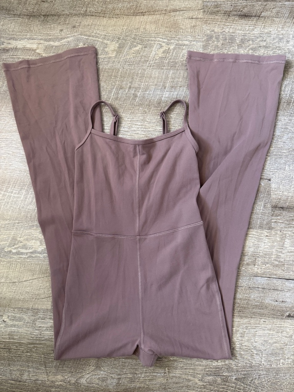 Aritzia Wilfred Free Taupe Freestyle Flare Jumpsuit Size XS